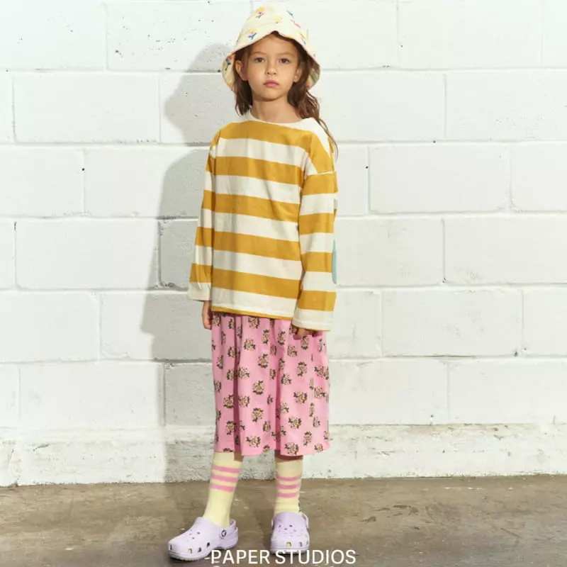 Paper Studios - Korean Children Fashion - #discoveringself - Stripes Rib Tee - 4