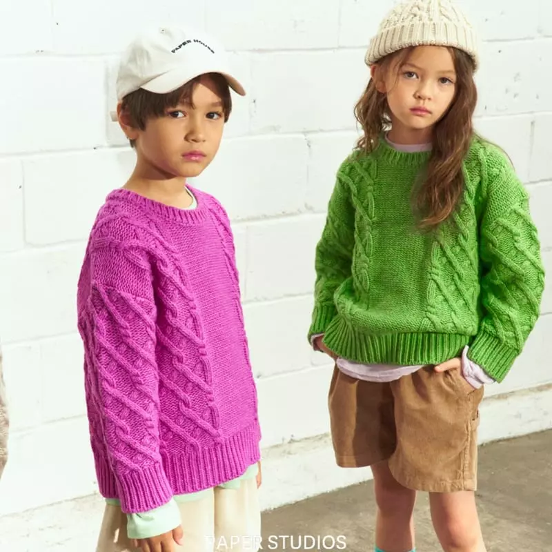 Paper Studios - Korean Children Fashion - #discoveringself - Uz Twist Knit Tee - 4