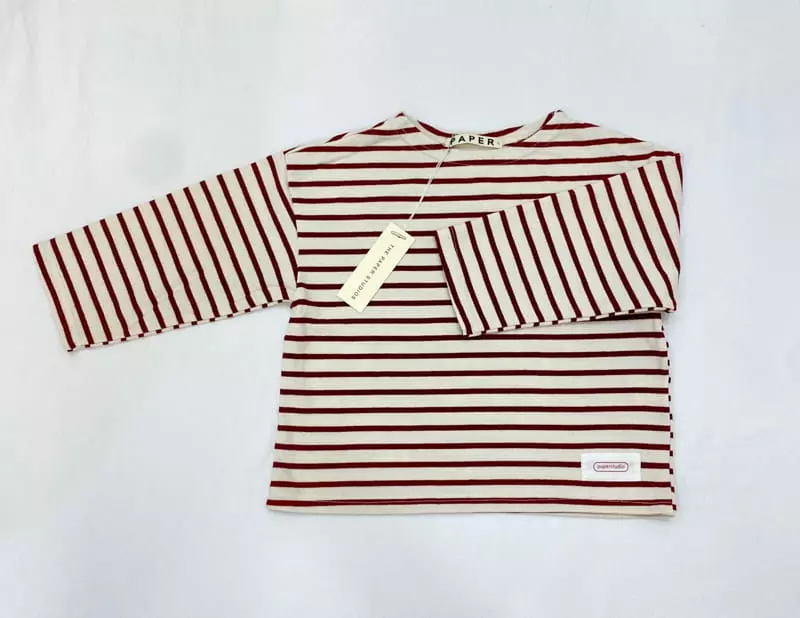 Paper Studios - Korean Children Fashion - #kidsshorts - 10 Stripes Tee - 3