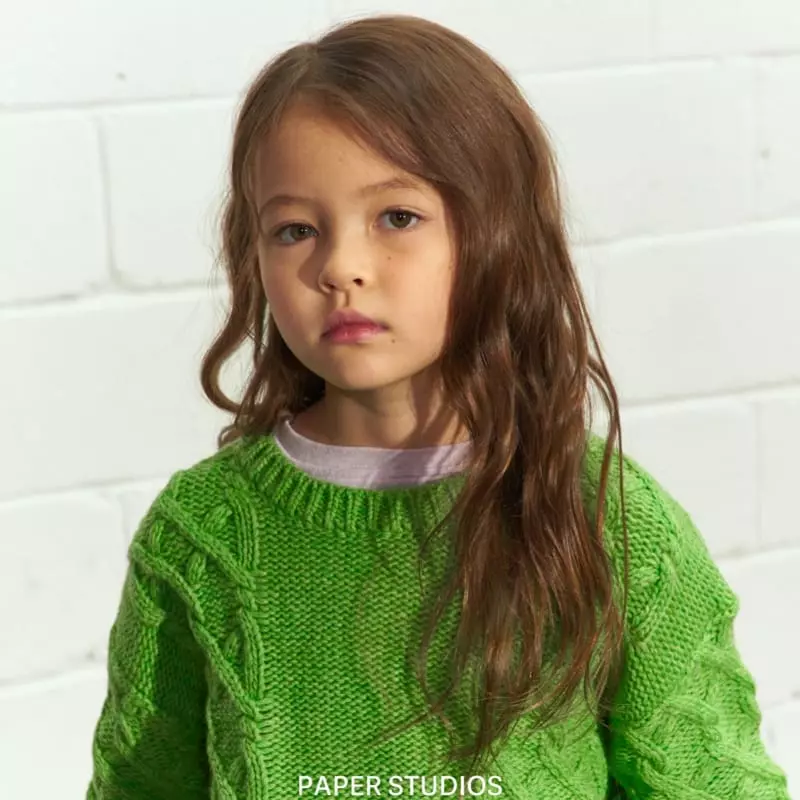 Paper Studios - Korean Children Fashion - #kidsstore - Uz Twist Knit Tee - 6