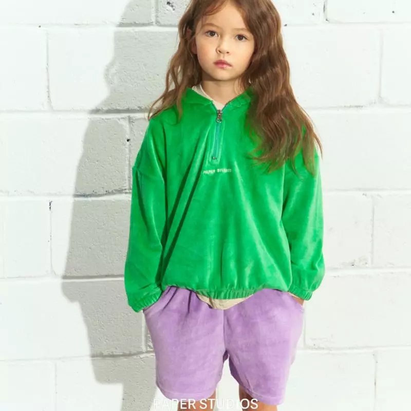 Paper Studios - Korean Children Fashion - #kidzfashiontrend - Velvet Hooody - 12
