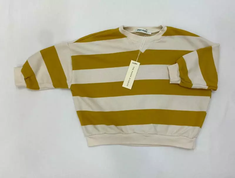 Paper Studios - Korean Children Fashion - #kidzfashiontrend - Stripes Sweatshirt
