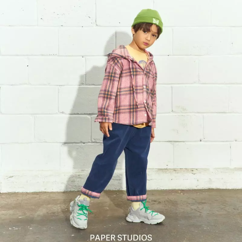 Paper Studios - Korean Children Fashion - #kidzfashiontrend - Check Hoody - 8