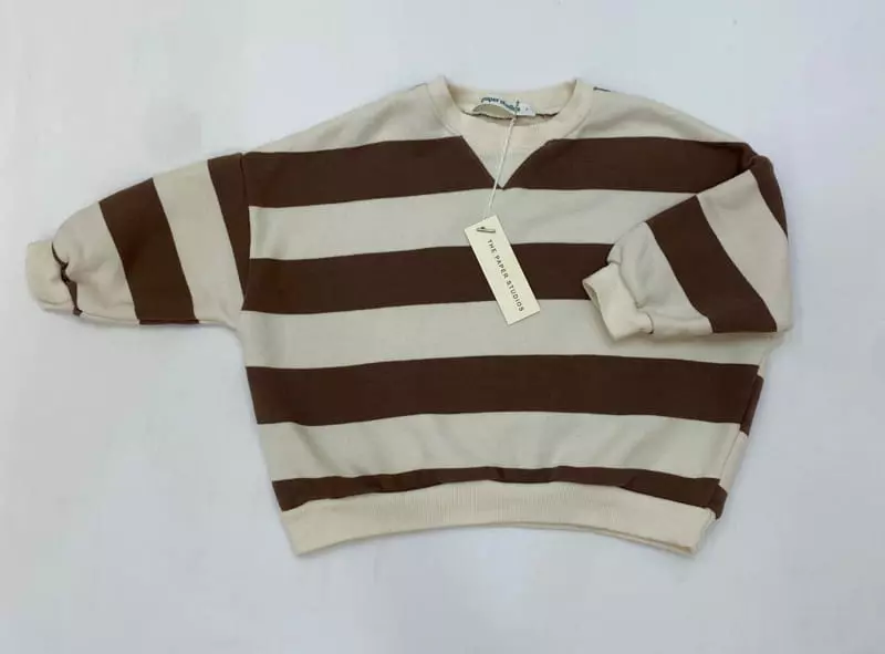 Paper Studios - Korean Children Fashion - #littlefashionista - Stripes Sweatshirt - 3