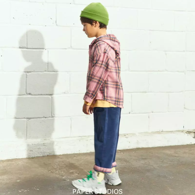 Paper Studios - Korean Children Fashion - #littlefashionista - Check Hoody - 10