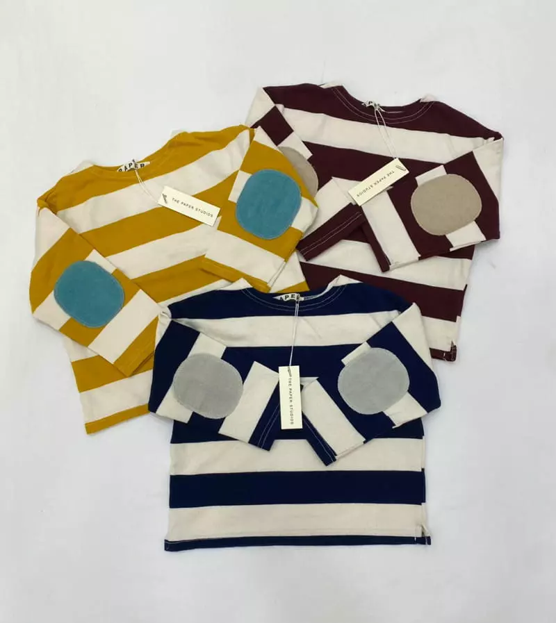 Paper Studios - Korean Children Fashion - #littlefashionista - Stripes Rib Tee - 9