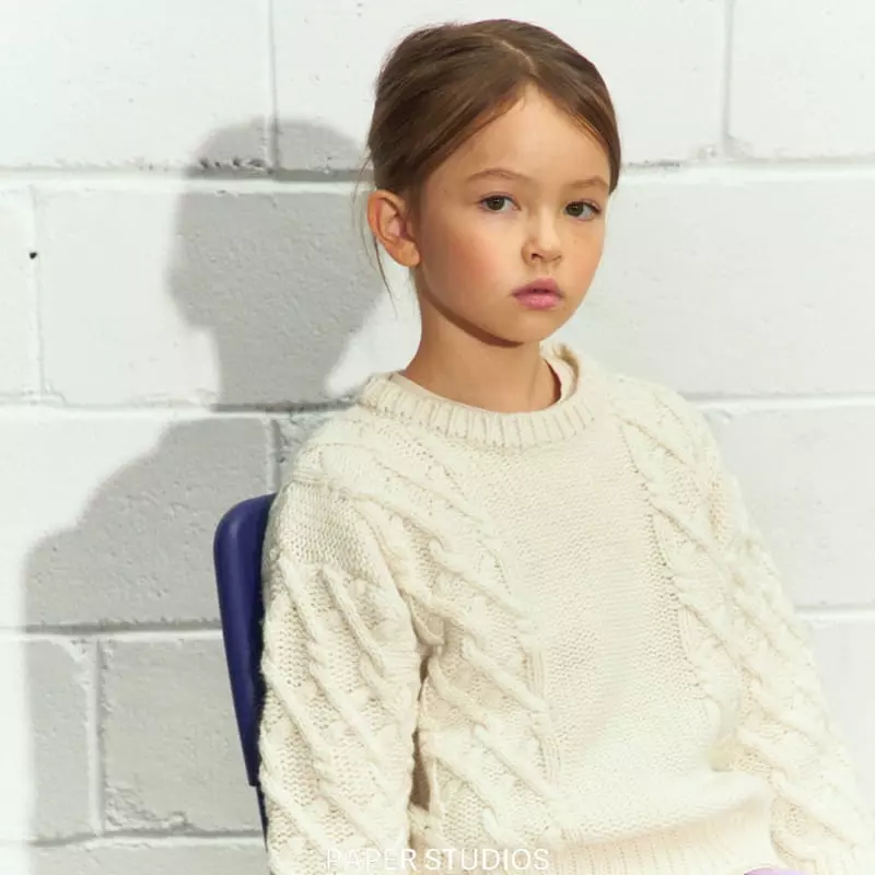 Paper Studios - Korean Children Fashion - #littlefashionista - Uz Twist Knit Tee - 9