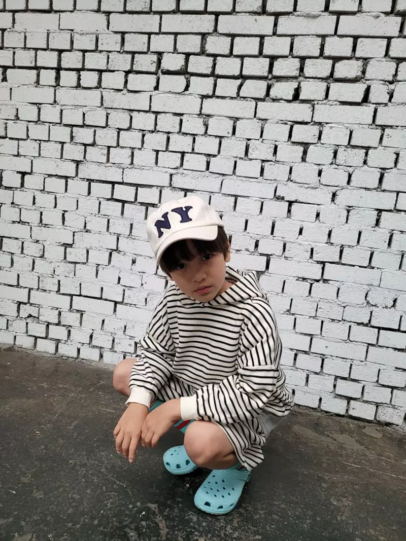 Paper Studios - Korean Children Fashion - #magicofchildhood - Knit Stripes Hoody - 3