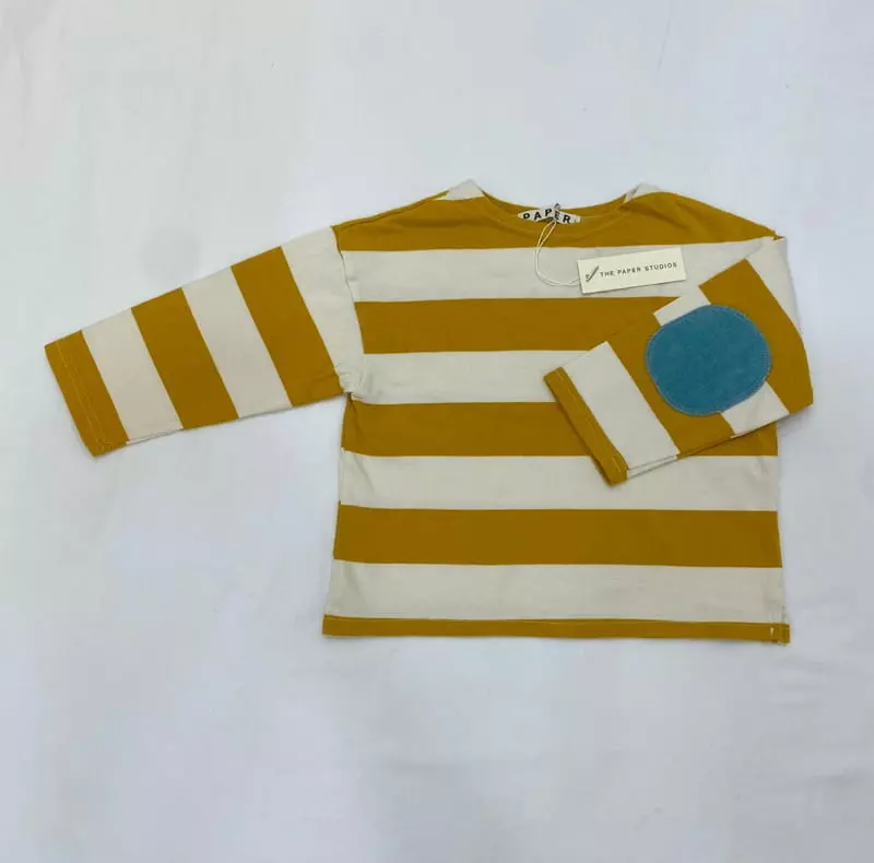 Paper Studios - Korean Children Fashion - #magicofchildhood - Stripes Rib Tee - 10
