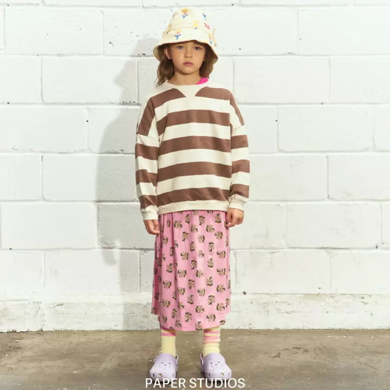 Paper Studios - Korean Children Fashion - #minifashionista - Stripes Sweatshirt - 5