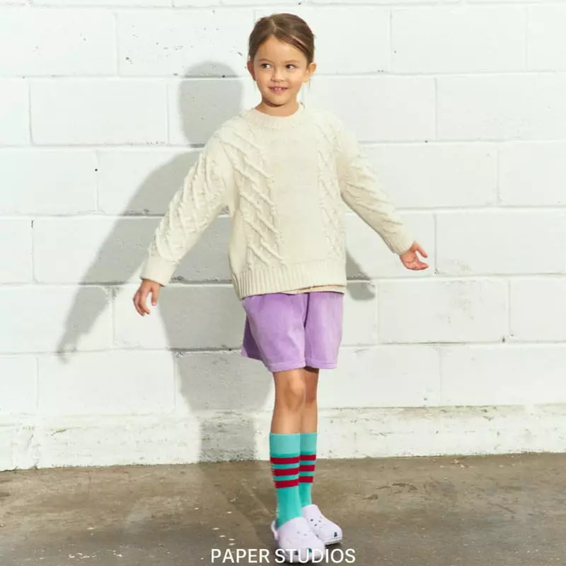 Paper Studios - Korean Children Fashion - #minifashionista - Uz Twist Knit Tee - 11