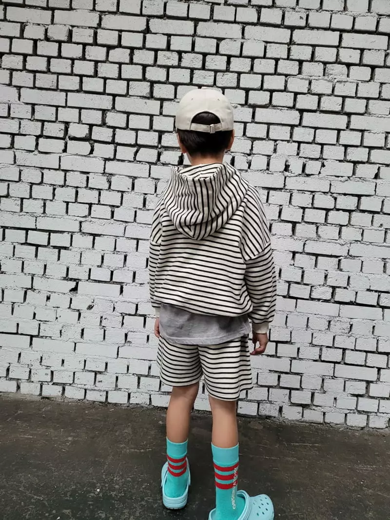 Paper Studios - Korean Children Fashion - #prettylittlegirls - Knit Stripes Hoody - 5