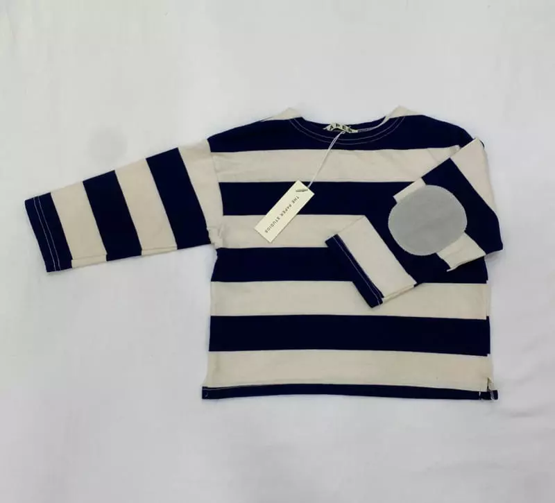 Paper Studios - Korean Children Fashion - #prettylittlegirls - Stripes Rib Tee - 12