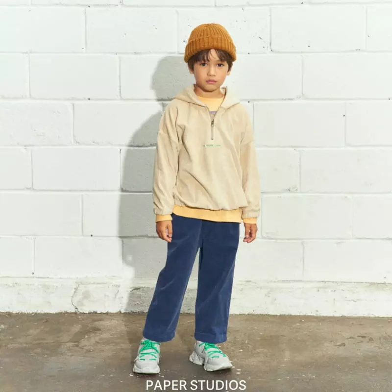 Paper Studios - Korean Children Fashion - #todddlerfashion - Velvet Hooody - 2
