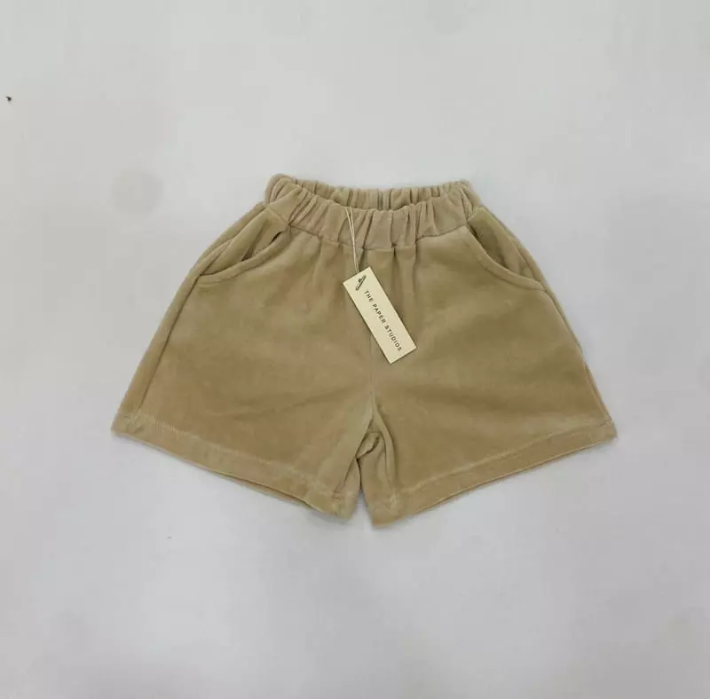 Paper Studios - Korean Children Fashion - #toddlerclothing - Velvet Shorts - 2