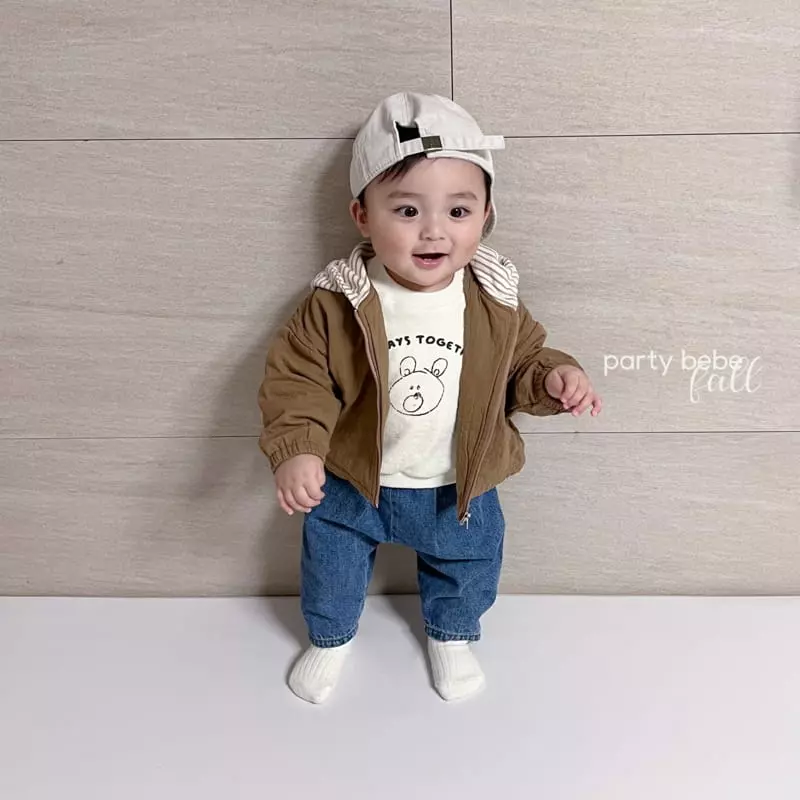 Party Kids - Korean Baby Fashion - #babyboutique - Bear Hood Jumper - 5