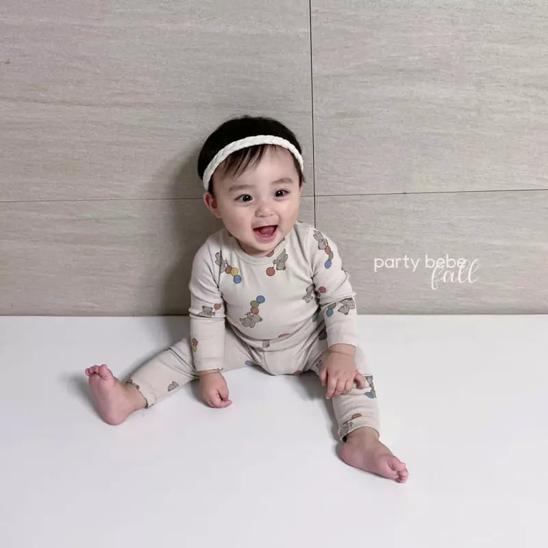 Party Kids - Korean Baby Fashion - #babyboutique - Balloon Bear Easywear - 5