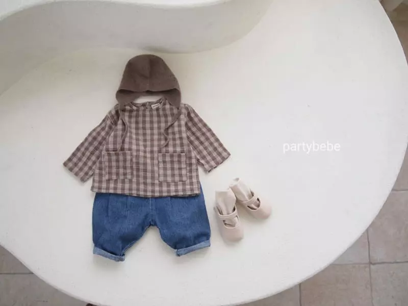Party Kids - Korean Baby Fashion - #babyboutique - Warm Tone Slit Shirt - 4