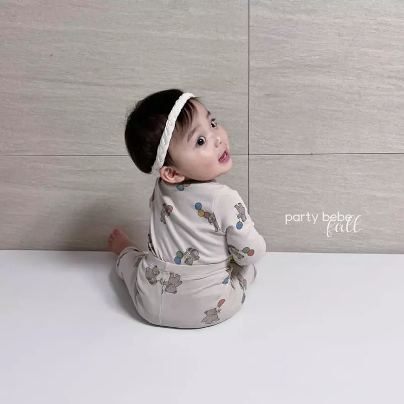 Party Kids - Korean Baby Fashion - #babyboutiqueclothing - Balloon Bear Easywear - 6