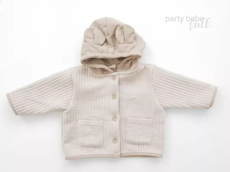 Party Kids - Korean Baby Fashion - #babyclothing - Quilt Bear Jumper - 8