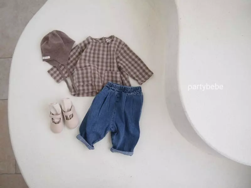 Party Kids - Korean Baby Fashion - #babyclothing - Warm Tone Slit Shirt - 5