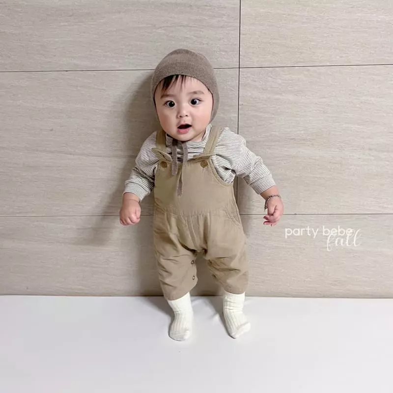 Party Kids - Korean Baby Fashion - #babyclothing - Bebe Cup Overall - 3