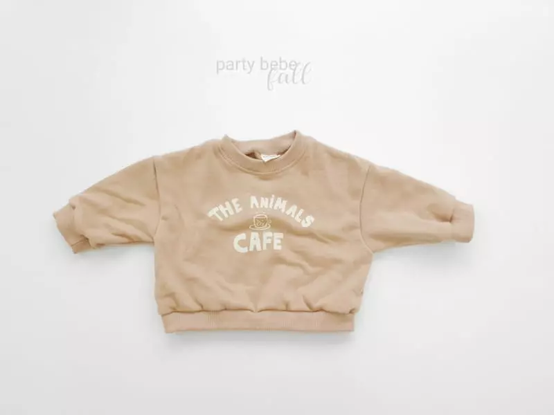 Party Kids - Korean Baby Fashion - #babyclothing - Camel Sweatshirt - 2