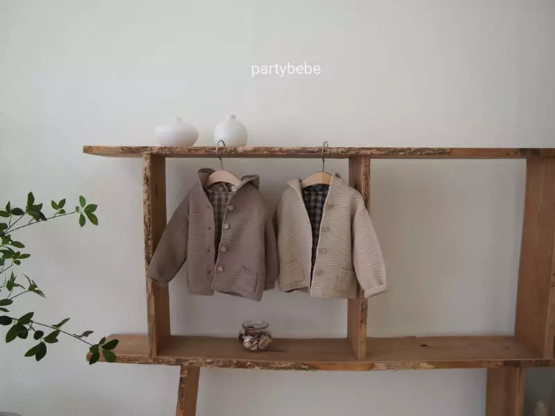 Party Kids - Korean Baby Fashion - #babyclothing - Bear Waffle Hoody