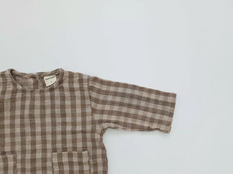 Party Kids - Korean Baby Fashion - #babyfever - Warm Tone Slit Shirt - 7