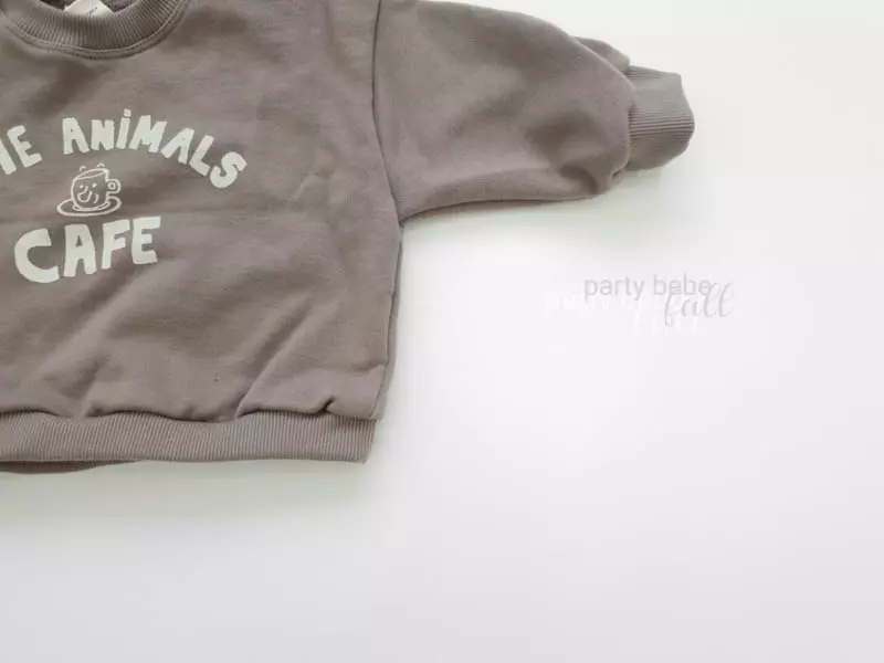 Party Kids - Korean Baby Fashion - #babyfashion - Camel Sweatshirt - 4