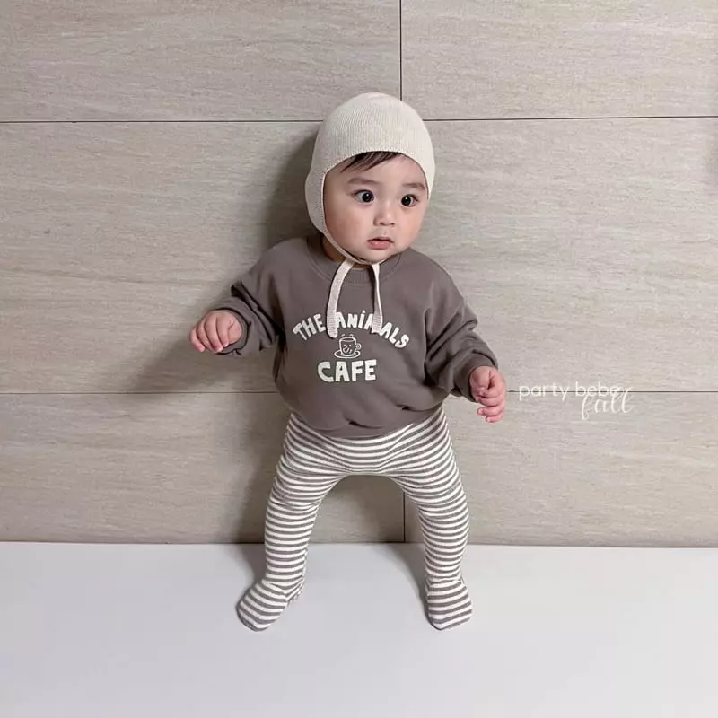 Party Kids - Korean Baby Fashion - #babyfever - Rib Foot Leggings - 8