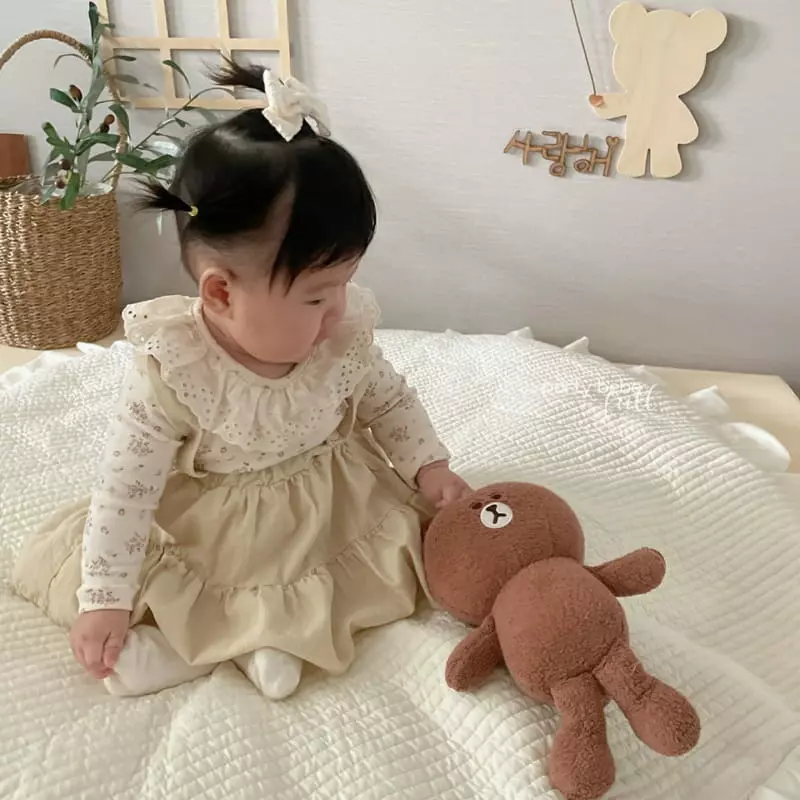 Party Kids - Korean Baby Fashion - #babyfever - Rose Dungarees Skirt - 6