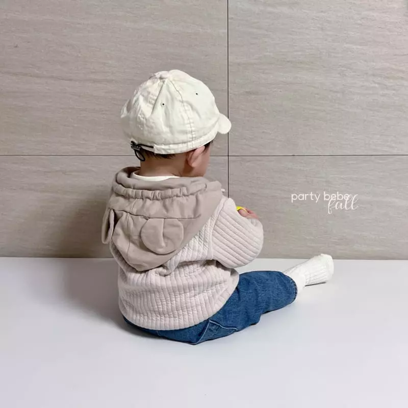 Party Kids - Korean Baby Fashion - #babygirlfashion - Quilt Bear Jumper - 11