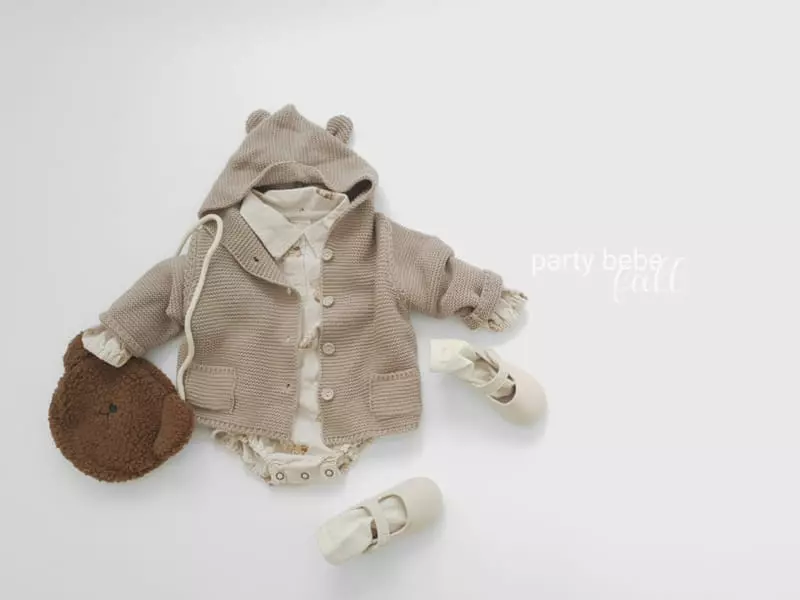 Party Kids - Korean Baby Fashion - #babygirlfashion - Bear Bodysuit - 9