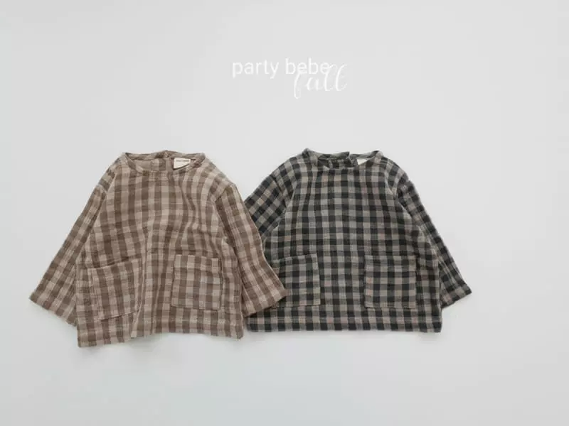 Party Kids - Korean Baby Fashion - #babygirlfashion - Warm Tone Slit Shirt - 8