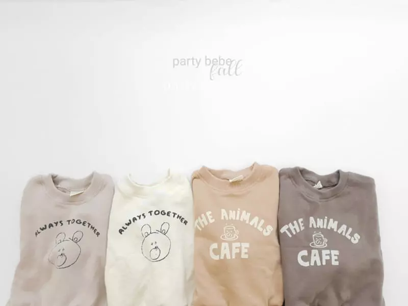Party Kids - Korean Baby Fashion - #babygirlfashion - Camel Sweatshirt - 5