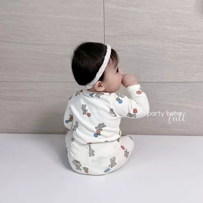 Party Kids - Korean Baby Fashion - #babygirlfashion - Balloon Bear Easywear - 10
