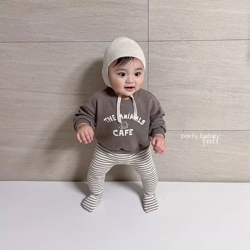 Party Kids - Korean Baby Fashion - #babygirlfashion - Rib Foot Leggings - 9