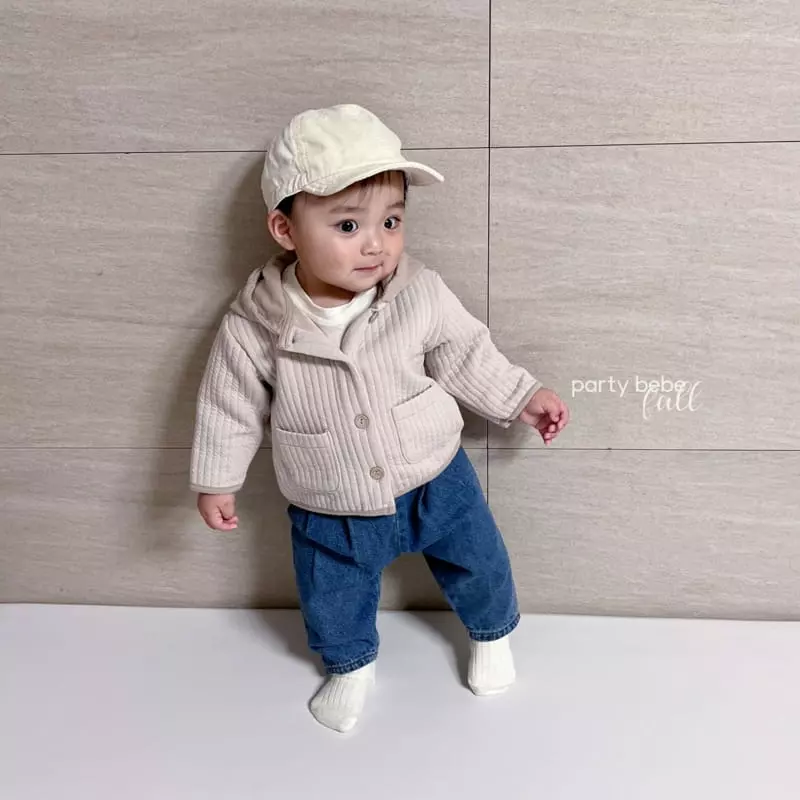 Party Kids - Korean Baby Fashion - #babylifestyle - Quilt Bear Jumper - 12
