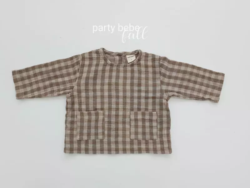 Party Kids - Korean Baby Fashion - #babylifestyle - Warm Tone Slit Shirt - 9
