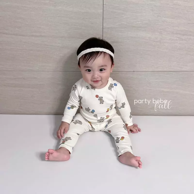 Party Kids - Korean Baby Fashion - #babylifestyle - Balloon Bear Easywear - 11