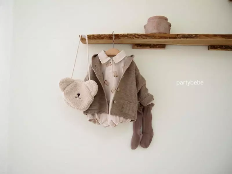 Party Kids - Korean Baby Fashion - #babyoninstagram - Bear Bodysuit - 11