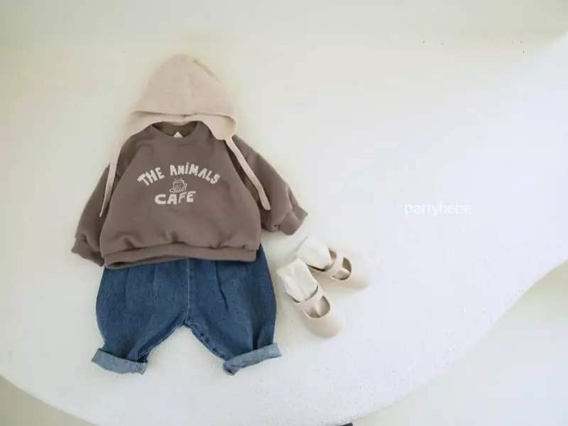 Party Kids - Korean Baby Fashion - #babyoninstagram - Camel Sweatshirt - 7