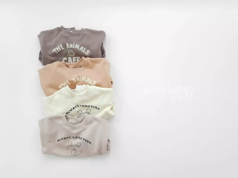 Party Kids - Korean Baby Fashion - #babyootd - Camel Sweatshirt - 8