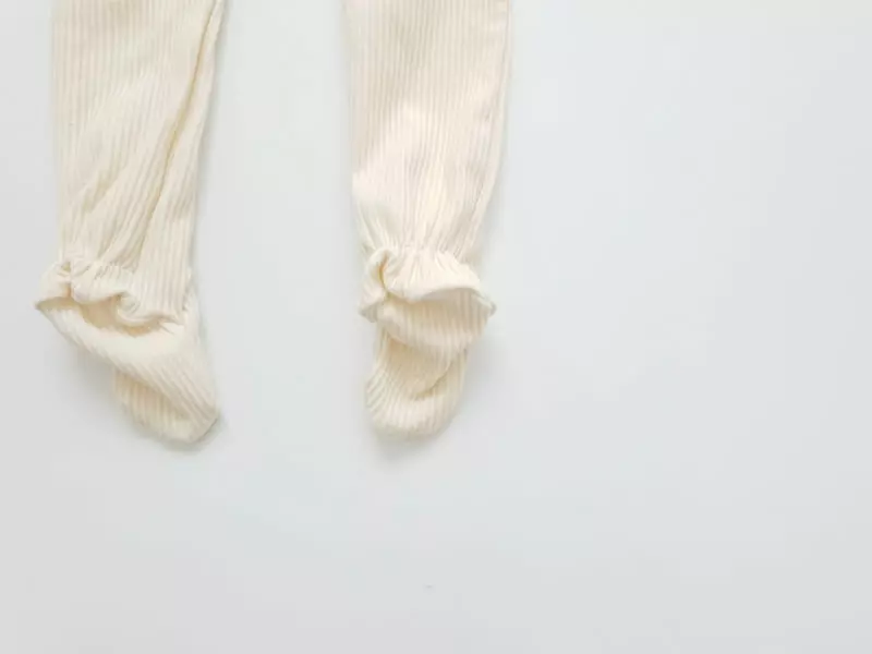 Party Kids - Korean Baby Fashion - #babyootd - Rib Foot Leggings - 12