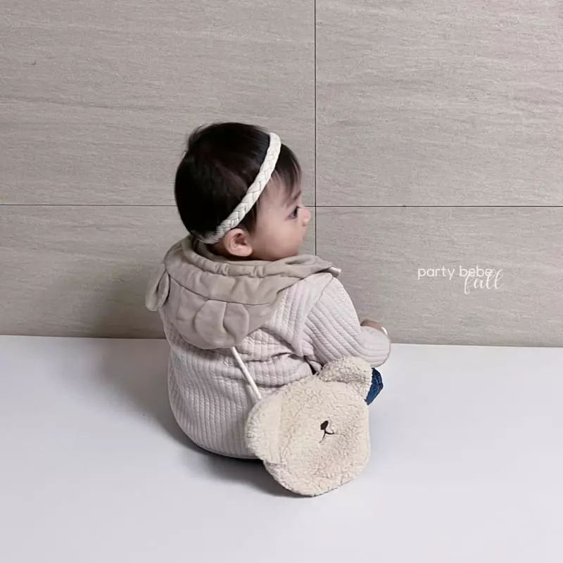 Party Kids - Korean Baby Fashion - #babyootd - Bear Bag - 3