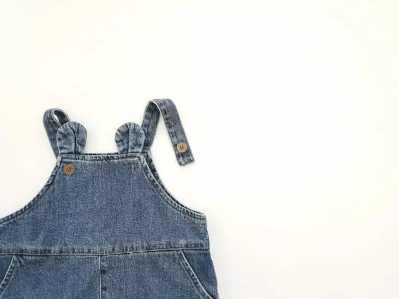 Party Kids - Korean Baby Fashion - #babyoutfit - Bebe Cup Denim Overall - 11