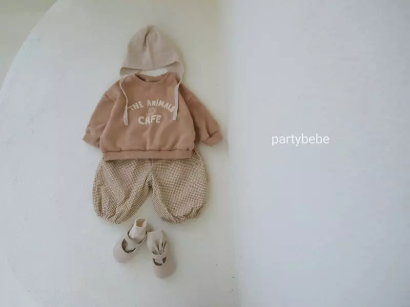Party Kids - Korean Baby Fashion - #babyoutfit - Camel Sweatshirt - 9