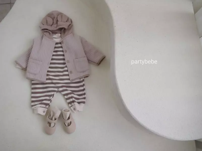 Party Kids - Korean Baby Fashion - #babyoutfit - Mos Bodysuit Set - 2