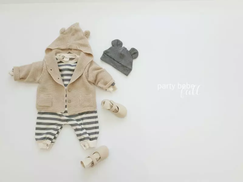 Party Kids - Korean Baby Fashion - #babyoutfit - Mos Bodysuit Set - 3